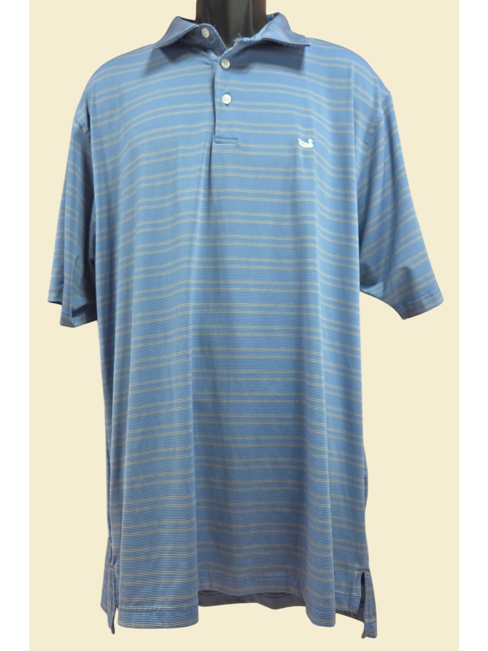 Southern Marsh Comfort Fit Blue Striped Polo 2XL